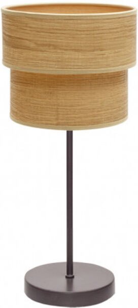 Doppelte Tischplatte smile 1xe14 braun/helles Holz 44x18x18 cm