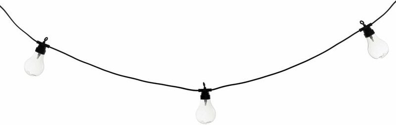 Solar-Lichterkette, 5 m, 10 LED-Glühbirnen