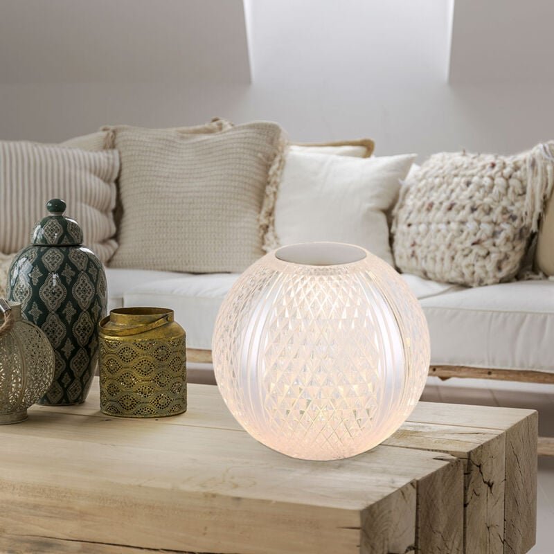 Globo Lighting - Tischleuchte Tischlampe Esszimmerlampe Kugel Leselampe 1 flammig Touchdimmer