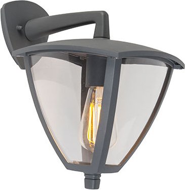 Klassische Laterne für den Außenbereich mit dunkelgrauer Schutzart IP44 - Platar