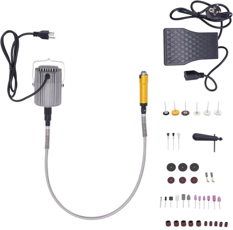 780 Watt rotierendes Elektrowerkzeug - Schnellschleifen - Flexibler Schaft, aufgehängt - 25.000 U/min - Mit einstellbare...