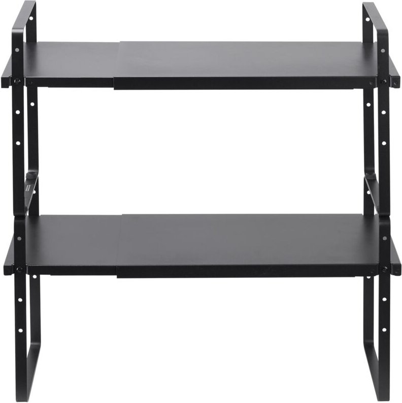 Mophorn - Verstellbarer Küchen schrank regal Organizer, erweiterbares 2-teiliges Lager regal, stapelbare Regal ablagen, ...