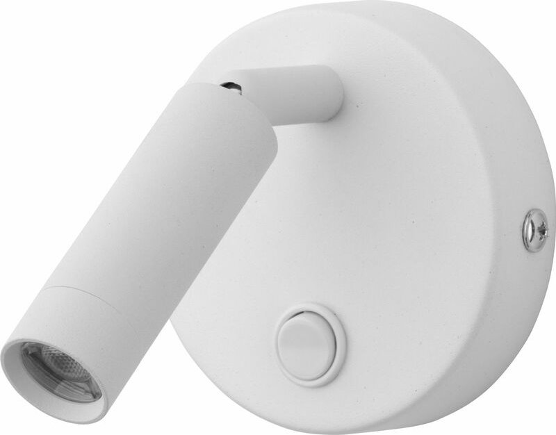 LED Wandleuchte mit Schalter rund Ø 14 cm klein schwenkbar Leselampe Sofa Wandlampe Bett