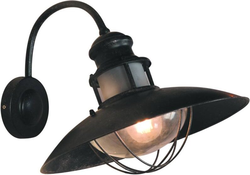 Barcelona Led - Industrielle Vintage-Wandleuchte 'coal' Außenlampe E27