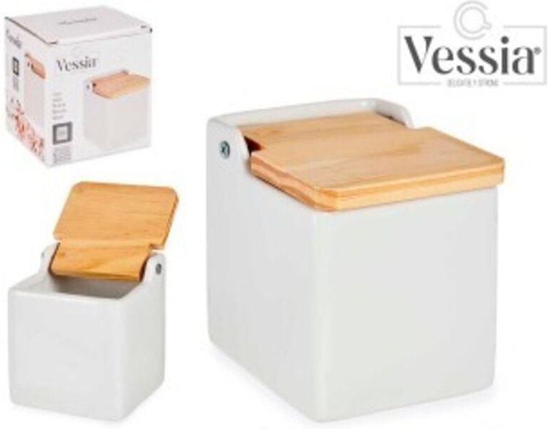 Keramik Salzstreuer mit Deckel 10x10x11cm 91859-21942 vivalto