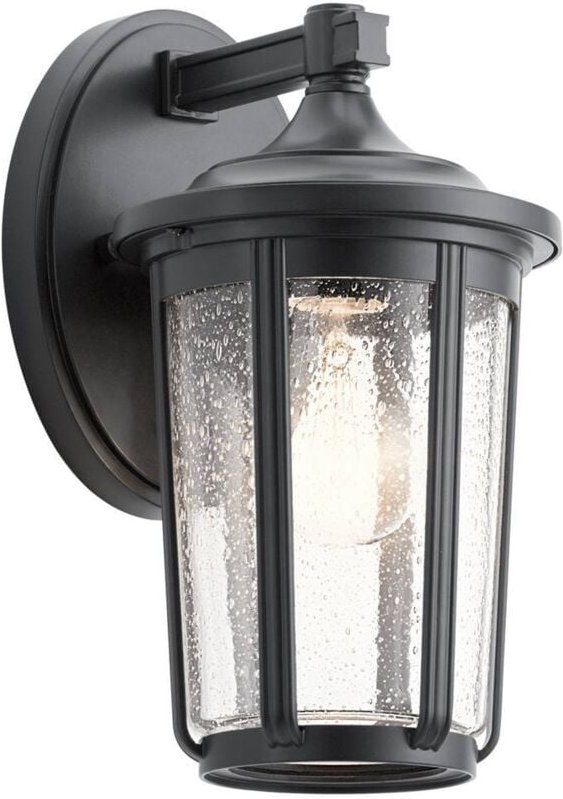 Kichler Fairfield Außenwandlaterne Schwarz, IP44 - Elstead