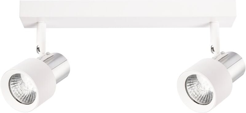 Deckenleuchte Cino 2xGU10 Weiß + Chrom