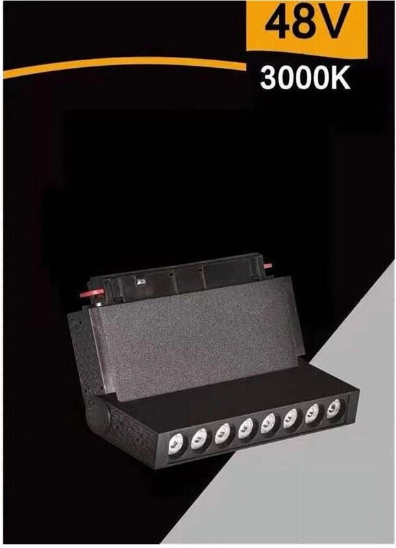 Trade Shop Traesio - Trade Shop - 10W magnetischer rechteckiger LED-Strahler für 48V-Schienenbeleuchtung 3000K 4000K FR-...