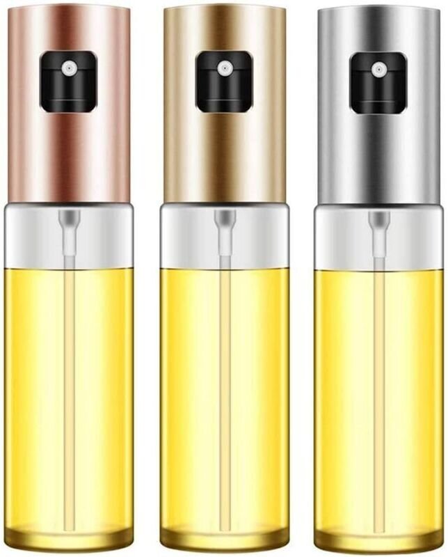 3-teiliges Ölsprüher-Set, Ölsprühflasche, Olivenölsprüher, Öl- und Essigspray zum Kochen, Grillen, für Salate, Backen un...