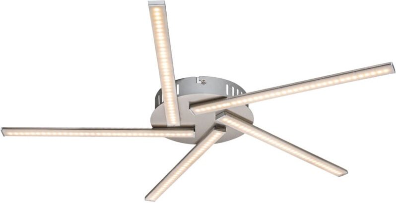 Globo Lighting - led Decken Leuchte Arbeitszimmer Strahler 5 Stäbe verstellbar Büro Lampe