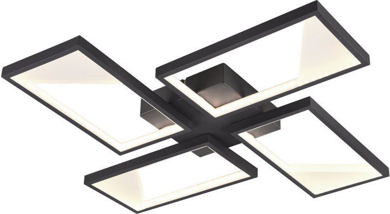 Led Design Decken Lampe Wohn Ess Zimmer Beleuchtung Switch Dimmer Leuchte anthrazit Trio 623210442