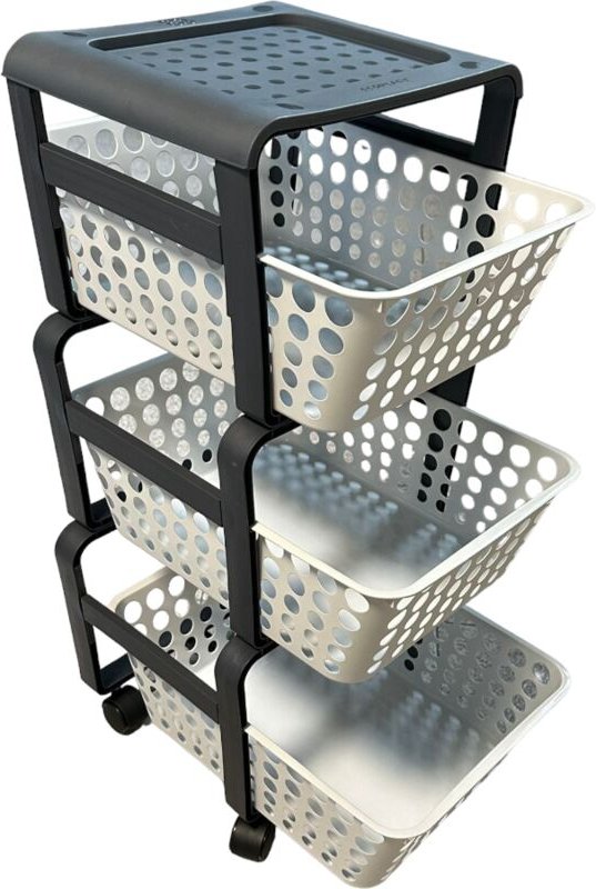 Modula küchenwagen 3 schalen 29x41xH75 cm -cmod