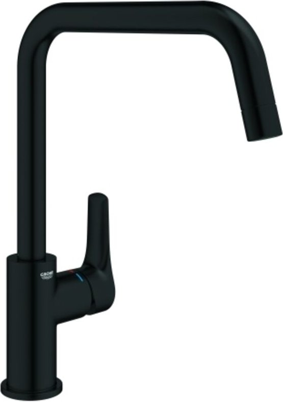 Grohe Spültisch-Einhebelmischer Eurosmart 1/2", hoher Auslauf, matt black