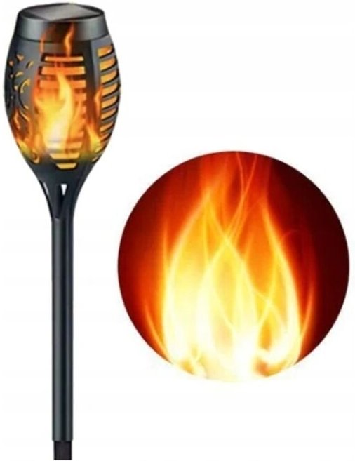 1000mAh 12 LED Perforierte IP65 Solar Gartenfackel Licht 1pc