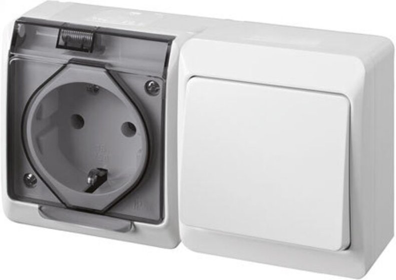 Wasserdichter Steckdose 16A-250V Weiß