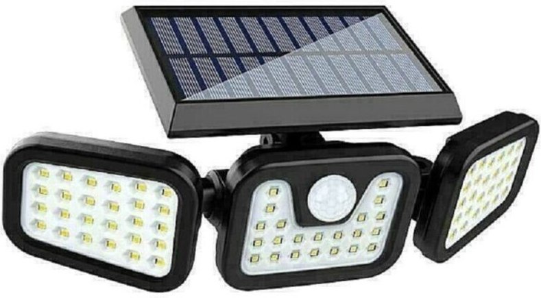 Trade Shop Traesio - Trade Shop - faro solar led energie mit faretto faretto sensore moviment 30W 74LED TA103 -