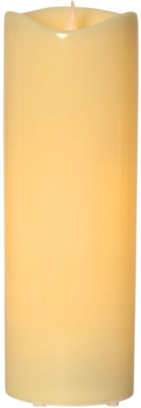 Star Trading - led Outdoor-Kerze ,Grande', flackernd, Batterie, Timer, creme, 38cm