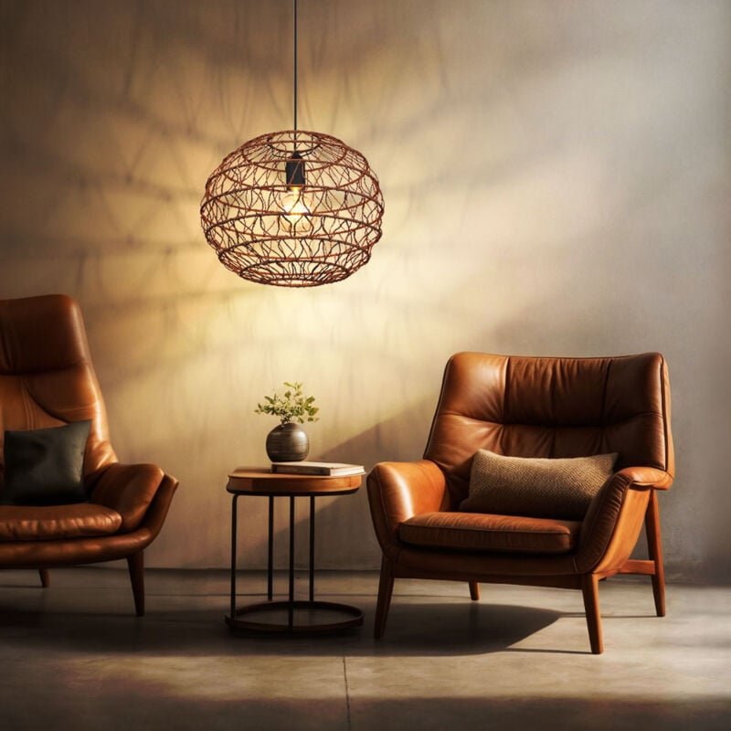 Globo Lighting - Pendelleuchte Hängelampe Deckenleuchte Wohnzimmerleuchte Esszimmerlampe Küchenleuchte, Metall schwarz d...