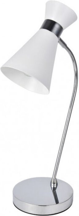 Tischleuchte petra 1xe14 weiß/chrom 48x24x15 cm verstellbar