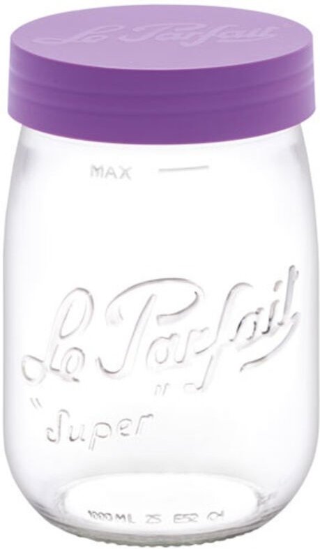 6 Glas 1 L Violett - Color Vis - Le Parfait