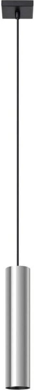 Sollux - Lagos Moderne schlanke Pendel-Deckenleuchte Chrom 1x GU10