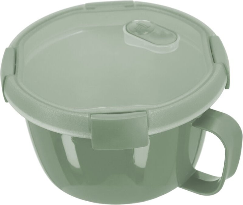 Bricoline - Curver Smart to Go Suppe 0,9 l umweltfreundlich, grün, 100% recyceltes Material, 15,7 x 15,7 x 9,6 cm