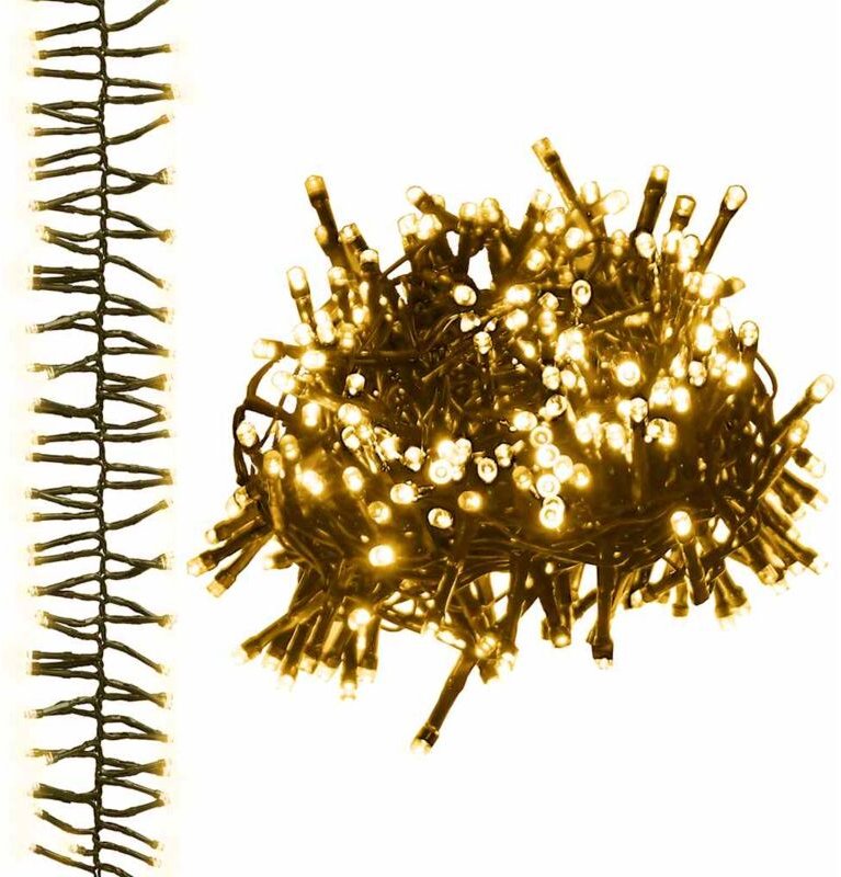 Vidaxl - LED-Lichterkette mit 2000 LEDs Warmweiß 17 m pvc