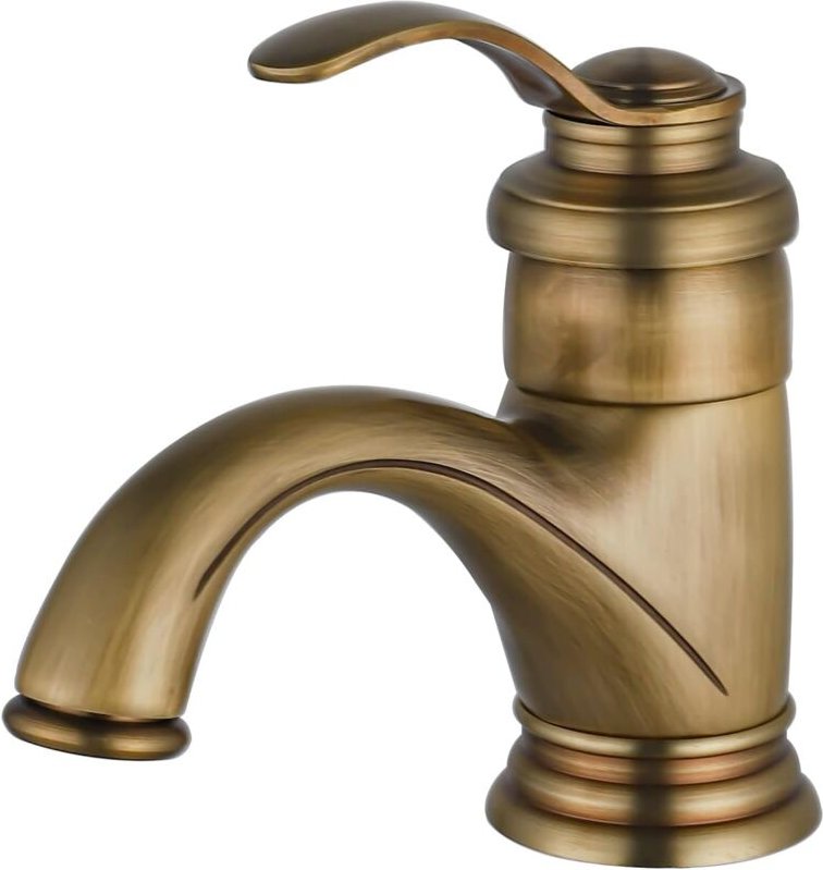 Crediri Waschtischarmatur Antiker Badezimmerhahn, Retro-Waschtischarmatur, Nostalgischer Badezimmerhahn aus gebürstetem ...