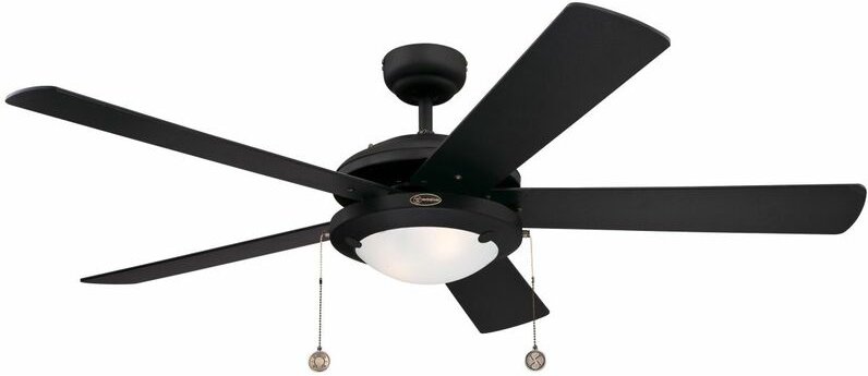 Westinghouse - Deckenventilator Comet Schwarz mit Beleuchtung 132 cm