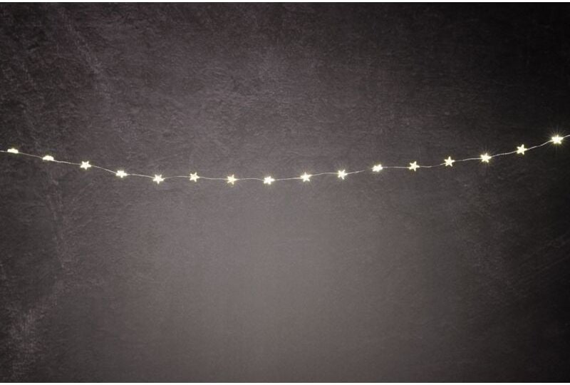 Trendline - LED-Lichterkette Micro Sterne Außen 5,8 m warmweiß Lichterketten
