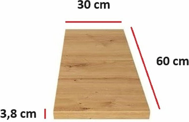 Küchen Preisbombe - Küchen Arbeitsplatte 30 cm 38 mm Küchenzeile Küchenblock Eiche Artisan eko stilo