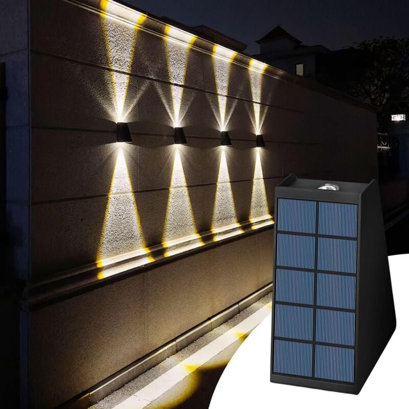 Solar-Wandleuchte für den Außenbereich, wasserdichte Gartendekoration, Solar-Veranda-Licht für Zuhause, Terrasse, Verand...