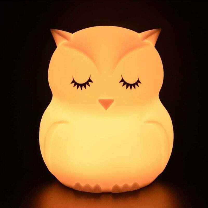 Thumbnail - Fernbedienung Silikon Nachtlicht USB Licht Farbwechsel (Eule