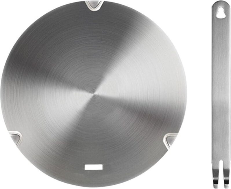 CCYKXA Umformlack für Induktionskochfeld, Wärmeverteiler für Gasherd mit abnehmbarem Griff, 26 cm