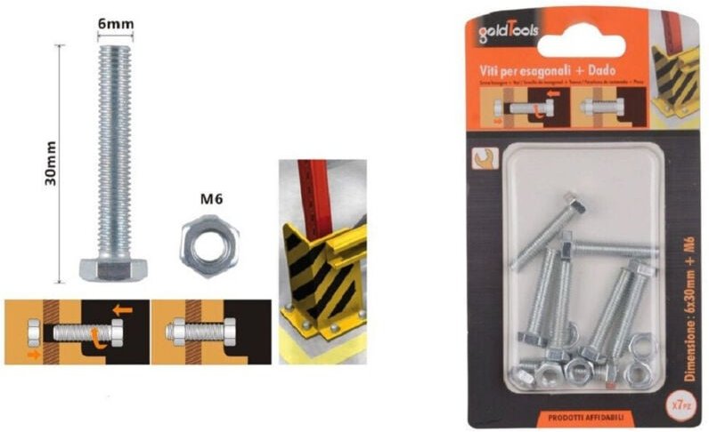 Trade Shop - SET 7PZ VIEW FÜR EXTERNEHMEN GESUNDHEIT 6 X 30 MM MIT DAID M6 90916 -