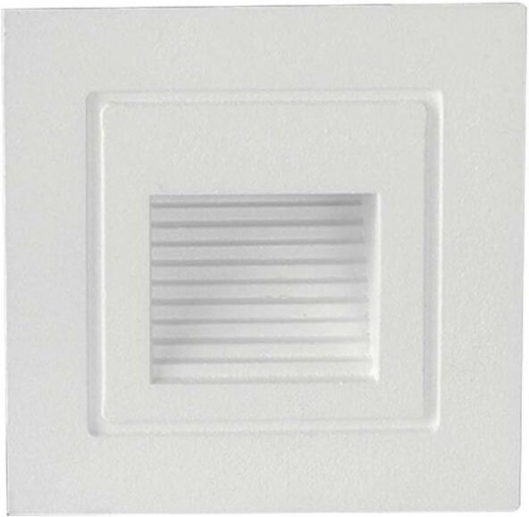 V-TAC 5W LED-Stufenleuchte, quadratisch, Einbaumontage, Weiß, Warmweiß, IP65