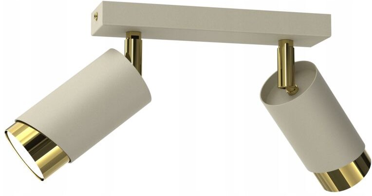 Deckenleuchte Plafon 2-Flamme Tube Gold Gu10 Led Spot Beige Polen