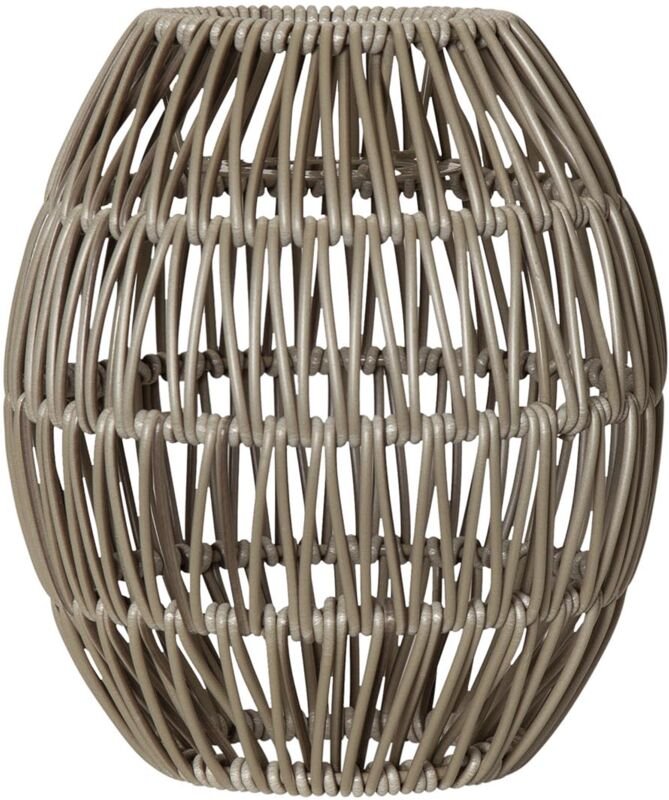 Lampenschirm 'Linde', beige, für E27, ca. 15x18 cm