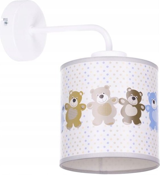 Moderne Wandleuchte mit Teddybär-Lampenschirm