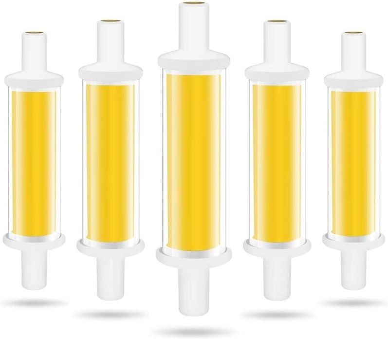 Jusch - R7S-LED-Glühbirne, 78 mm, 4,2 w. R7S-LED-Leuchtmittel, entspricht 50 w Halogenlampe, kaltweißes Licht, 6000 k, 6...