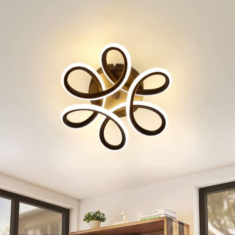 Led Deckenleuchte, Modern Deckenlampe 26W , Warmweiß 3000K Kreatives Design Deckenbeleuchtung Led für Schlafzimmer Küche...