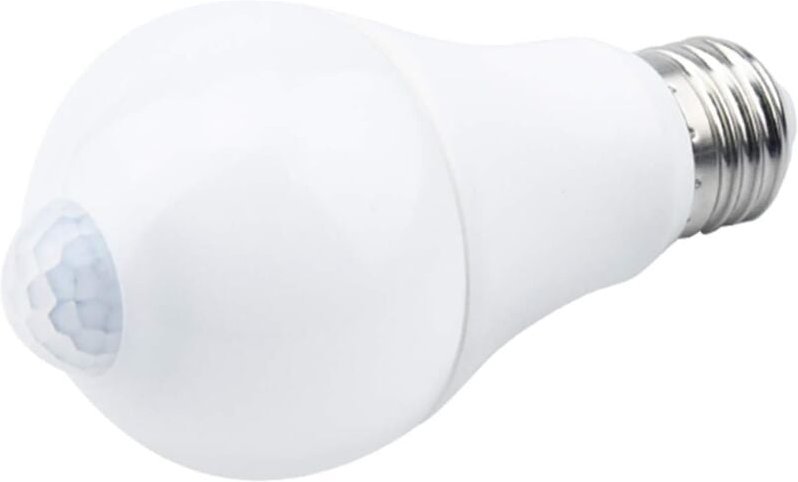 Ersandy - E27 LED-Leuchtmittel mit Bewegungsmelder Smart Light 9 w Ersetzt 90 w Energiesparlampe 120° Abstrahlwinkel, we...