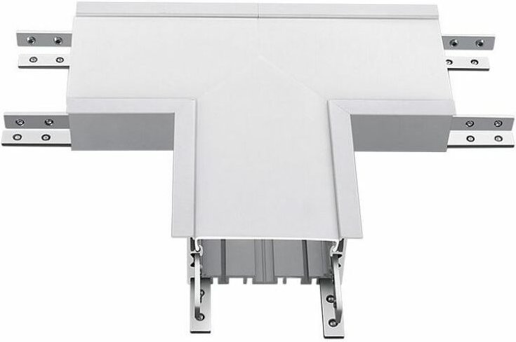 V-TAC 14W Samsung Chip Linear Einbau-LED T-förmiger Anschluss Silber Naturweiß