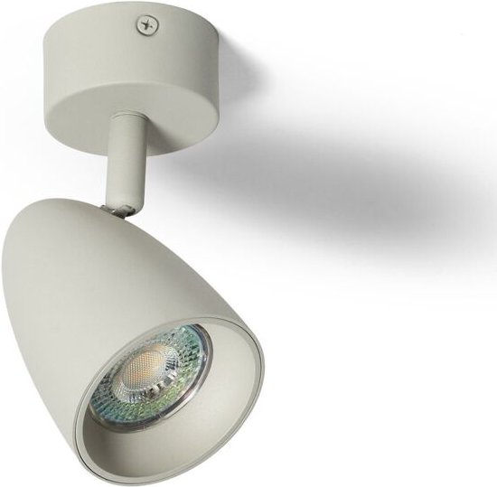 Deckenleuchte Aluminium Rund Adrien 1 Strahler Steingrau