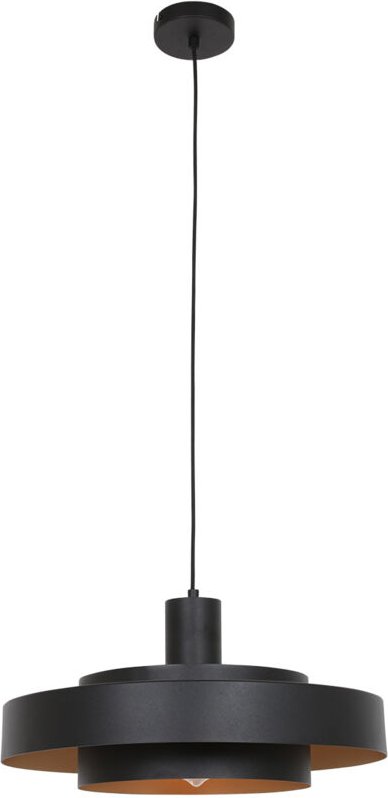 Steinhauer - Pendelleuchte Hängelampe Deckenlampe Esszimmerlampe Metall Schwarz Gold h 165cm