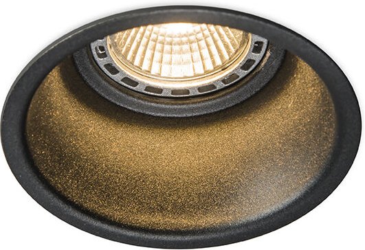 Moderner Einbaustrahler schwarz GU10 50mm - Dept