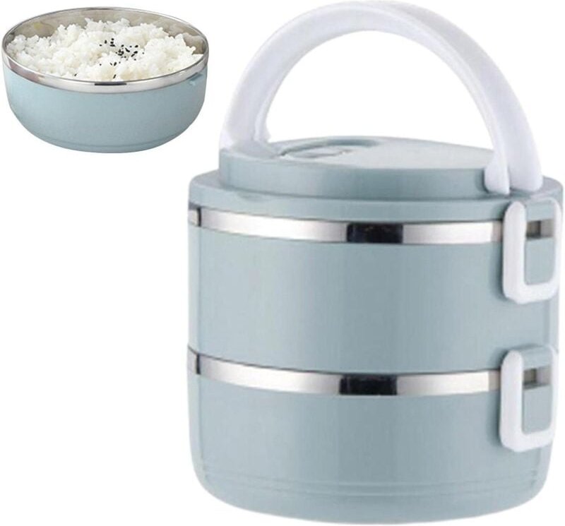 Tigrezy - Thermoskanne für warme Speisen, 1400 ml, isolierte Box für warme Mahlzeiten aus Edelstahl mit Griff, isolierte...