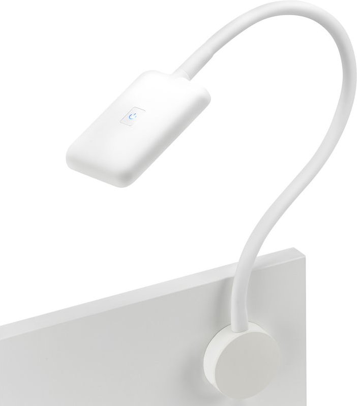 So-tech - junker Lighting led Bettleuchte / Leseleuchte fiore weiß mit flexiblem Leuchtenarm und Touchsensor