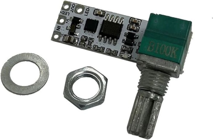 LED-Konstantspannungs-Dimmerplatine, Steuermodul, Tischlampe, Stufenloser Knopf, Potentiometer, Live-FüLllicht-Dimmermod...