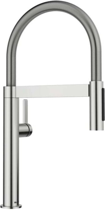 Blanco Culina S - Spültischarmatur mit flexiblem Arm und Brause, Stahl 527467